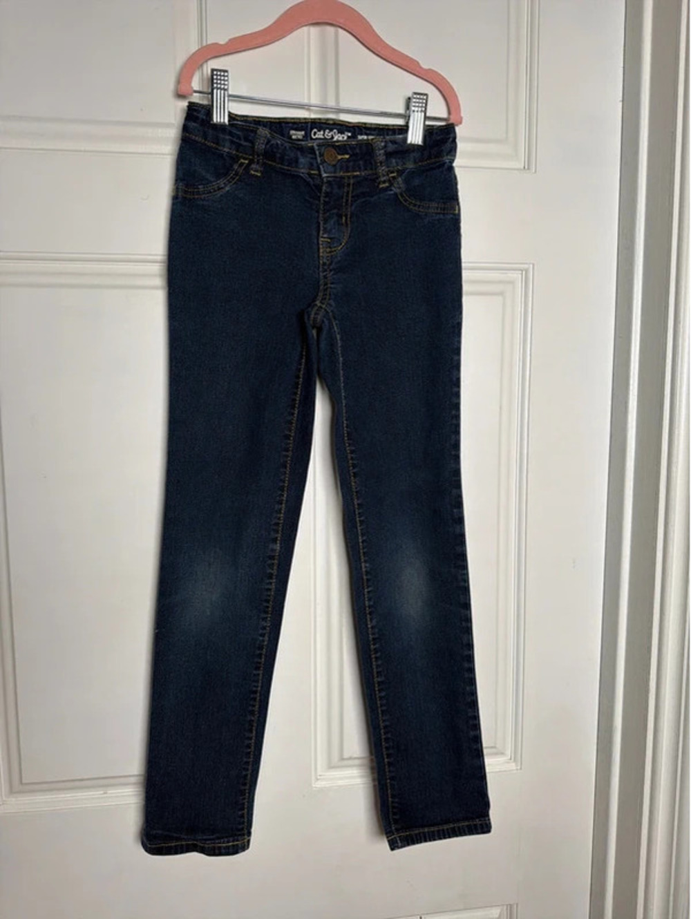 Girls Straight Leg Stretch Denim Jeans 8